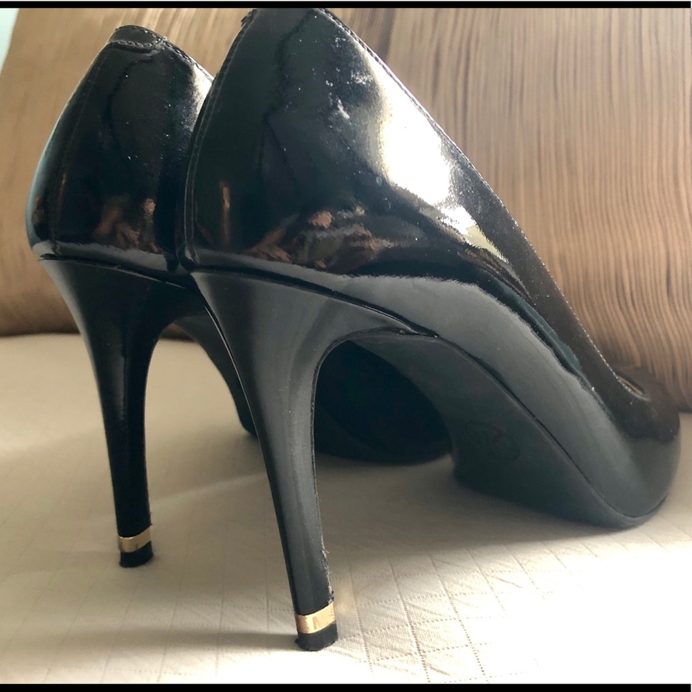 Michael Kors Gold-tipped Patent Stilettos- Sz 7.5
